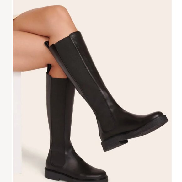 NWOT STAUD Women's Black Palamino Tall Boot (Size 40) - Picture 1 of 10